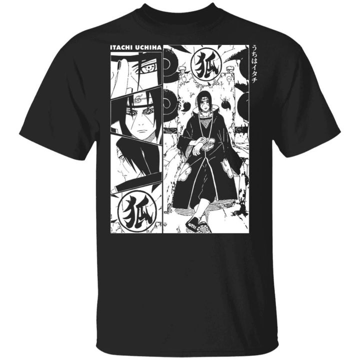 Itachi Uchiha Manga T Shirt Naruto Anime Tee-Bounce Tee