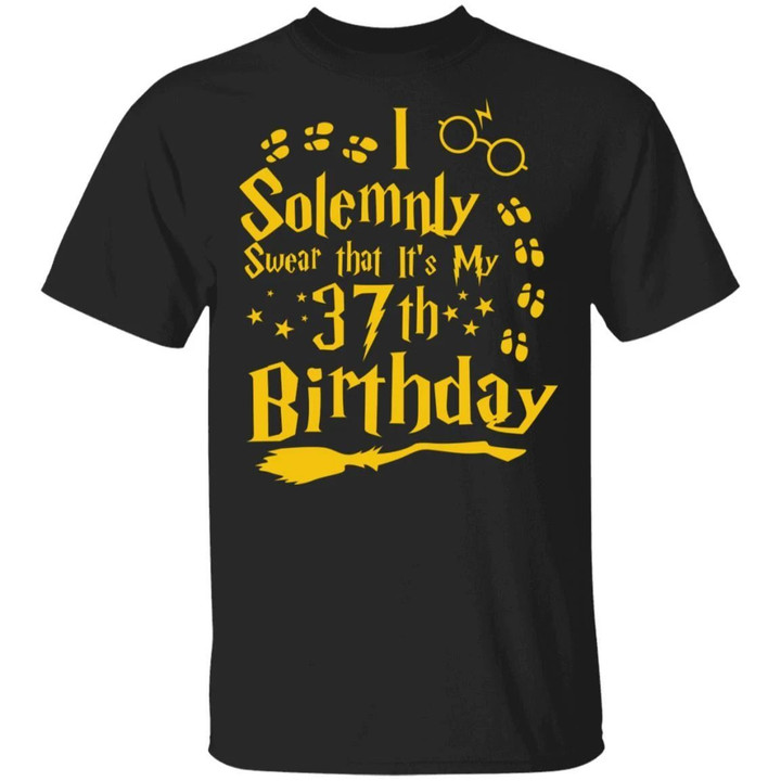 I Solemnly Swear That It's My 37th Birthday T-shirt Harry Potter Tee MT01-Bounce Tee