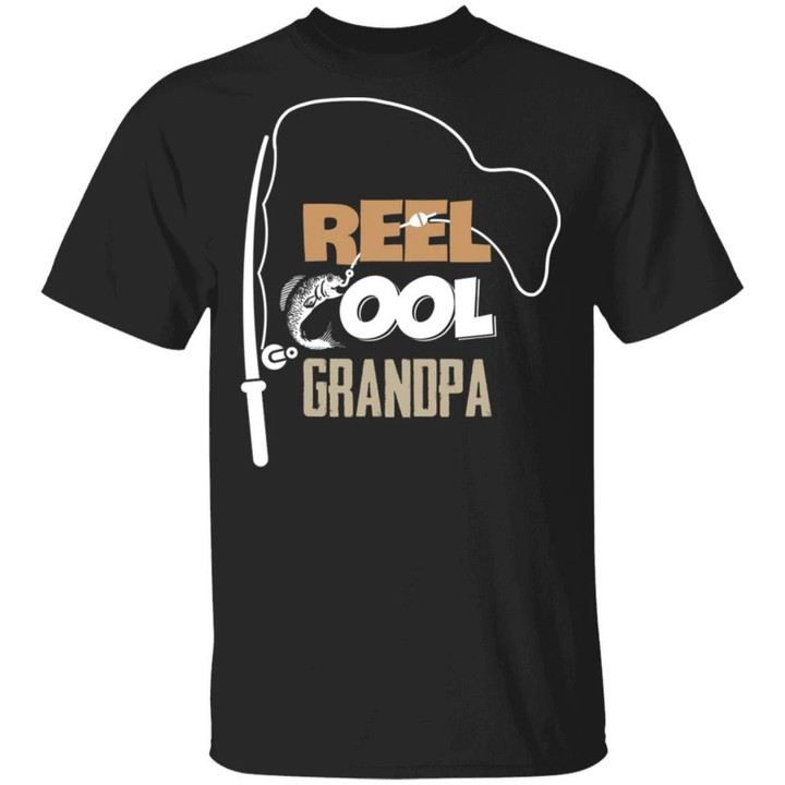 Fishing Real Cool Grandpa T-shirt Funny Fishing Lover-Bounce Tee