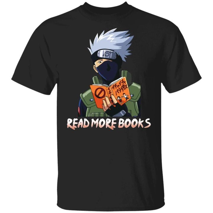 Kakashi Read More Books T Shirt Naruto Anime Tee-Bounce Tee