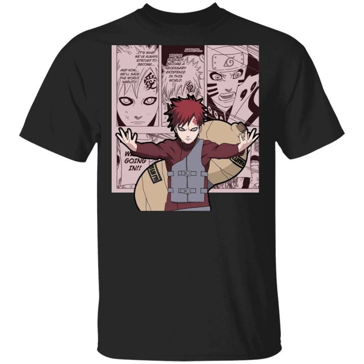 Naruto Gaara Shirt Anime Character Mix Manga Style Tee-Bounce Tee