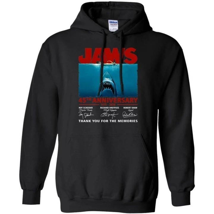 Movies Jaws 45 Years Anniversary Shark Hoodie Fan Gift Idea VA08-Bounce Tee