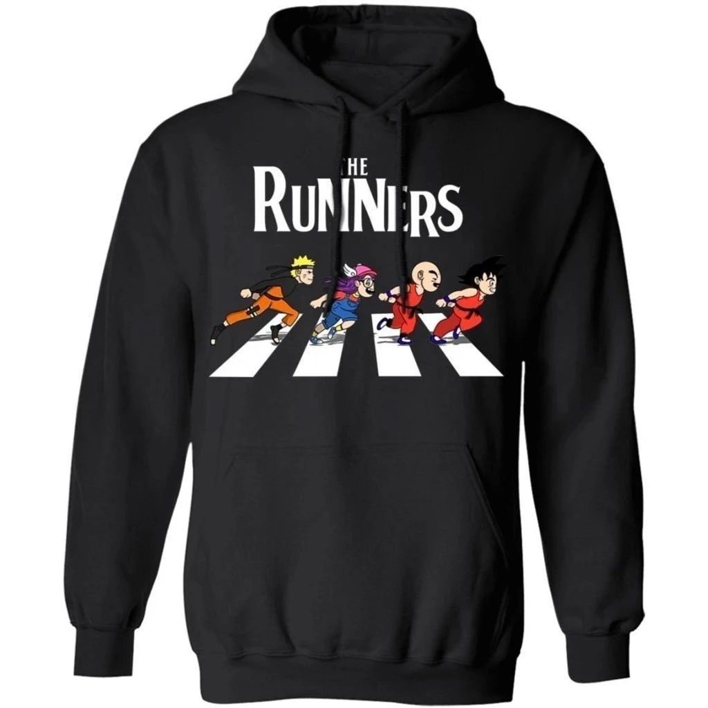 Anime Characters The Runners On The Abbey Road Hoodie Funny Gift VA09-Bounce Tee
