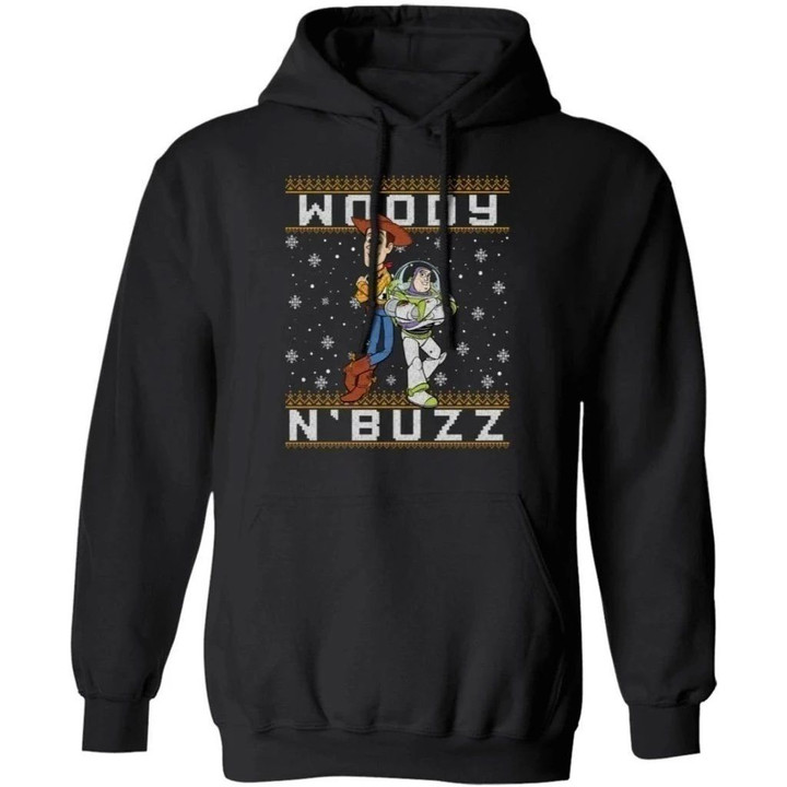 Woody And Buzz Christmas Hoodie Toy Story Xmas Gift Idea MT11-Bounce Tee