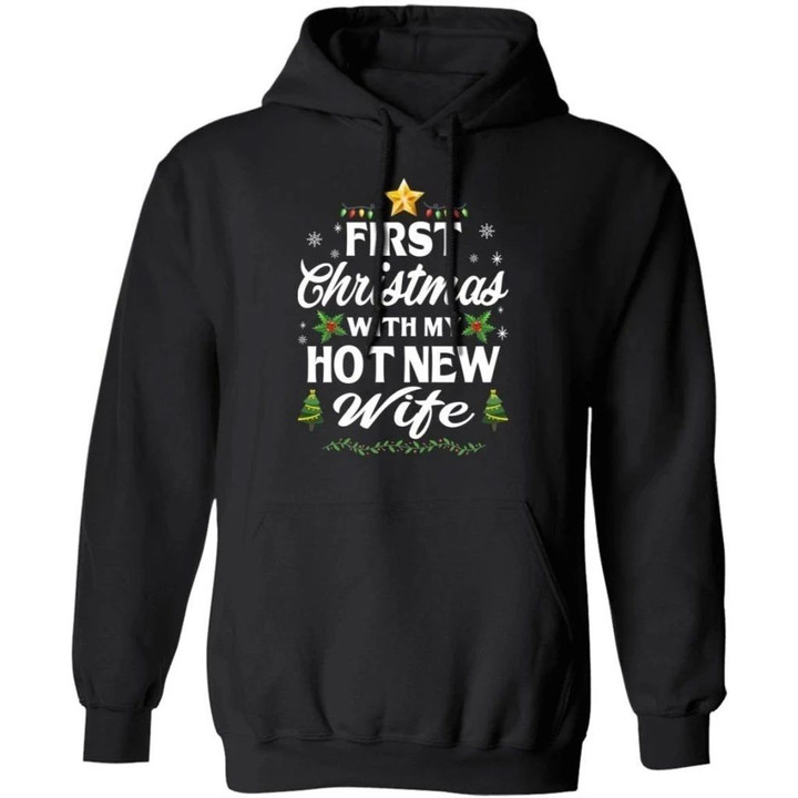 First Christmas With My Hot New Wife Hoodie Lovely Gift VA10-Bounce Tee