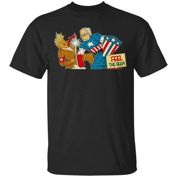 Marvel Feel The Bern Captain America Gift Shirt For Fan LT03-Bounce Tee