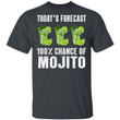 Today's Forecast 100% Mojito T-shirt Cocktail Tee VA03-Bounce Tee