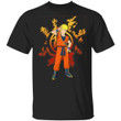 Naruto Saiyan Shirt Dragon Ball and Naruto Mashup Tee-Bounce Tee