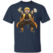 Demon Slayer Zenitsu Holding Thunder God Weapons Shirt Parody Anime Tee-Bounce Tee