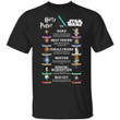 Harry Potter Vs Star Wars Tee Shirt Similarities Of Harry Potter And Star Wars MT01-Bounce Tee