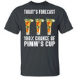 Today's Forecast 100% Pimms Cup T-shirt Cocktail Tee VA03-Bounce Tee