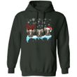 Three Hippie Elephants In The Snow Christmas Hoodie Lovely Xmas Gift MT11-Bounce Tee