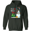 I Love Being A Nana Hoodie Grandma Snowman Lovely Xmas Gift Mt10 Forest Green / S Sweatshirts