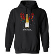 Winedeer Reindeer Kendall Jackson Wine Hoodie Christmas Cool Xmas Gift Ha11 Black / S Sweatshirts