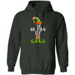 The Golfing Elf Hoodie Christmas Funny Xmas Gift Mt10 Forest Green / S Sweatshirts