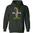 The Dog Lover Elf Hoodie Christmas Funny Xmas Gift Mt10 Forest Green / S Sweatshirts