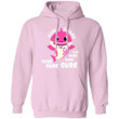 Aunt Shark Cure Cure Cure Breast Cancer Awareness Hoodie HA09-Bounce Tee