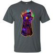 Thanos Infinity Gauntlet Paint Graphic T-Shirt For Fan HA04-Bounce Tee