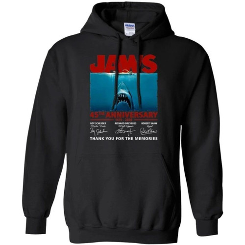Movies Jaws 45 Years Anniversary Shark Hoodie Fan Gift Idea