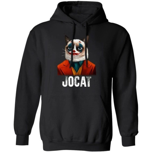 Jocat Shirt Cat Costume Joker Face Hoodie Funny Gift For Fan