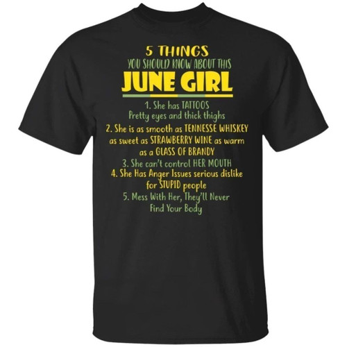 5 Things You Should Know About June Girl Birthday T-Shirt Gift Ideas