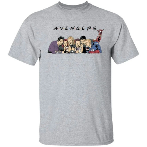 All Super Hero Avenger Friends T-Shirt Style Gift Tee For Marvel Fan