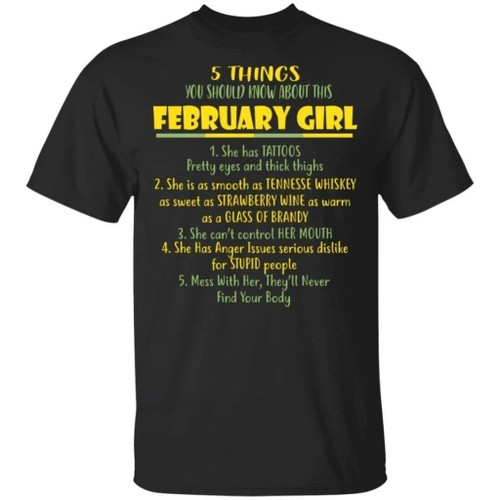 5 Things You Should Know About February Girl Birthday T-Shirt Gift Ideas