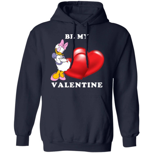 Valentine's Hoodie Be My Valentine Daisy Duck Hoodie Lovely Gift