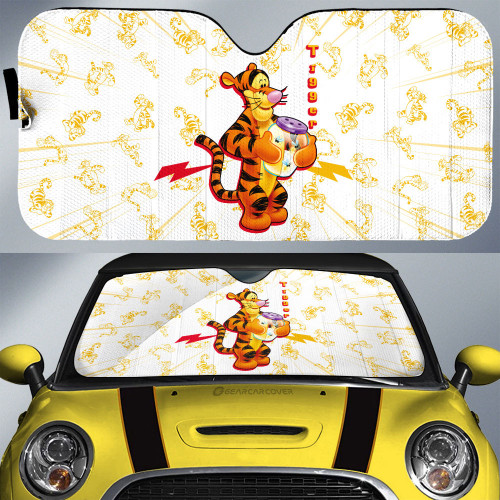 Tigger Car Sunshade Custom Cartoon Car Accessories