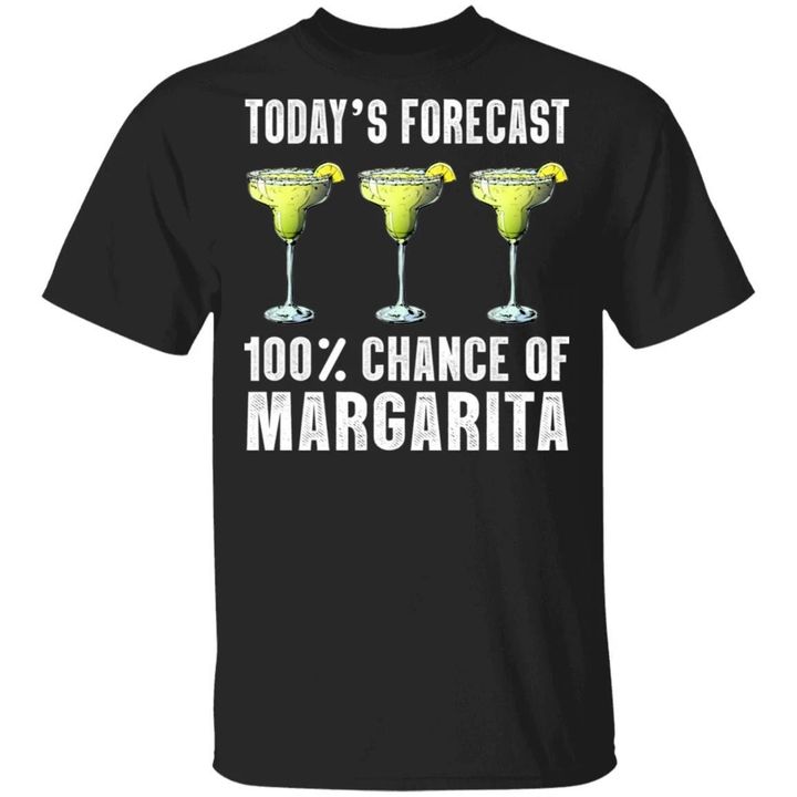 Today's Forecast 100% Margarita T-shirt Cocktail Tee VA03-Bounce Tee