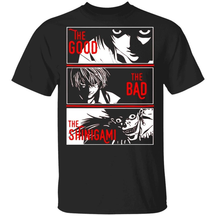 The Good The Bad The Shinigami T Shirt Death Note Anime Tee-Bounce Tee