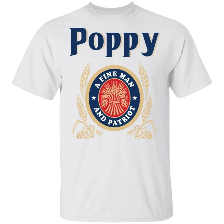 Miller Lite Poppy T-shirt A Fine Man And Patriot Beer Tee VA05-Bounce Tee