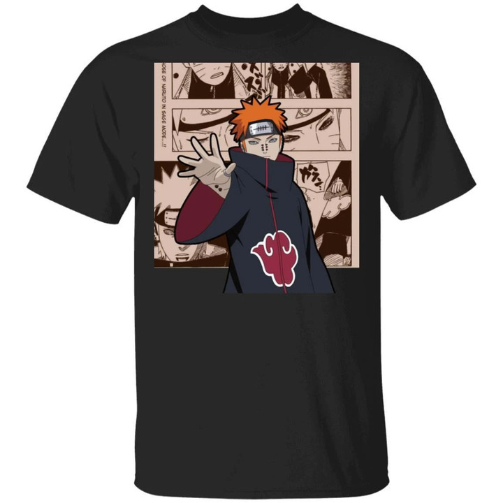 Naruto Nagato Pain Shirt Anime Character Mix Manga Style Tee-Bounce Tee