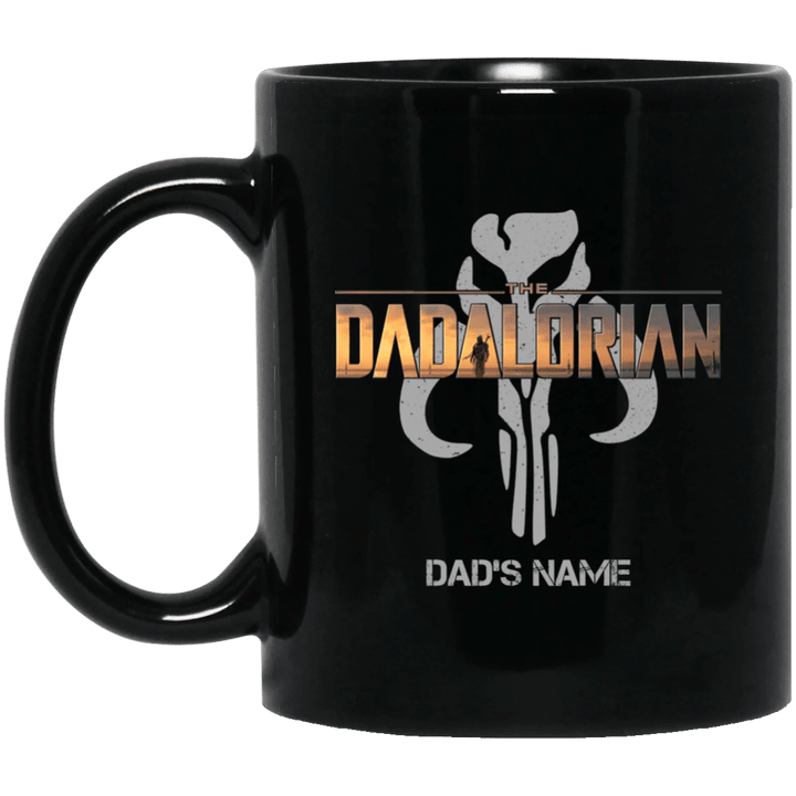 The Dadalorian Mandalorian Dad Custom Name Mug Mando's Symbol VA05-Bounce Tee