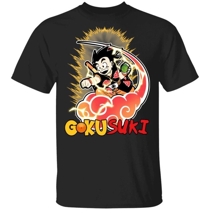 Gokusuki Akatsuki Goku Shirt Mashup Naruto and Dragon Ball Tee-Bounce Tee