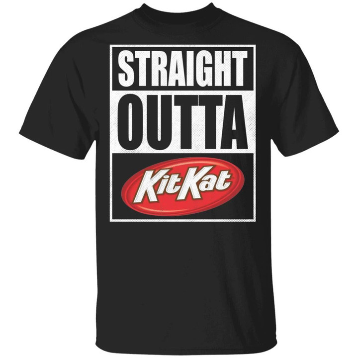 Straight Outta Kit Kat Tee Shirt Snack Lovers T-shirt VA12-Bounce Tee