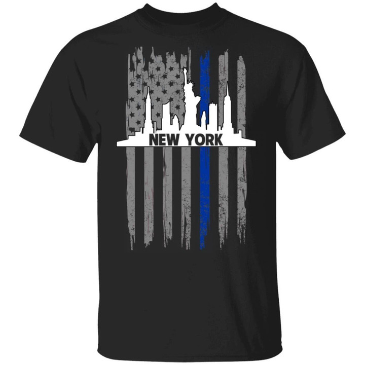 New York USA Flag 4th Of July T-shirt Patriot Tee MT06-Bounce Tee