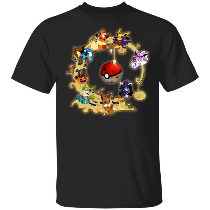 Pokemon Halloween T Shirt Anime Tee-Bounce Tee