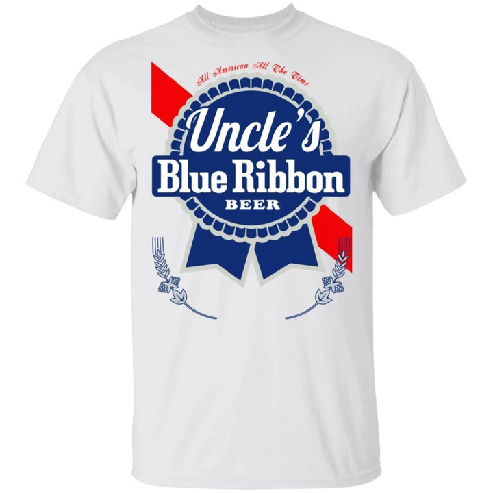 Uncle's Blue Ribbon Pabst Blue Ribbon Uncle Beer T-shirt VA05-Bounce Tee