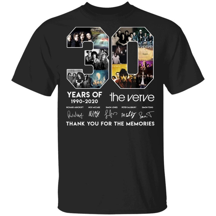 The Verve T-shirt 30 Years 1990 - 2020 Anniversary Tee VA04-Bounce Tee