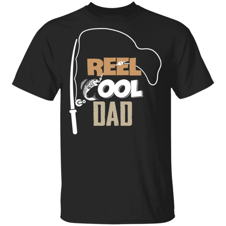 Fishing Real Cool Dad T-shirt Funny Fishing Lover-Bounce Tee