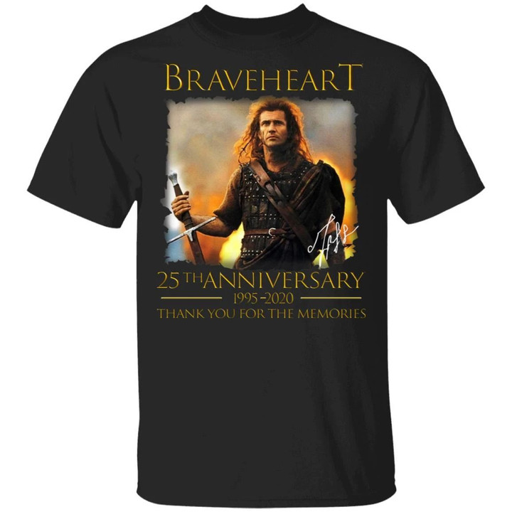 Braveheart T-shirt 25th Anniversary 1995 - 2020 Tee MT03-Bounce Tee