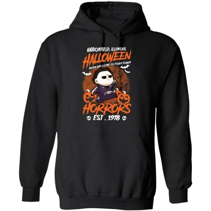 Halloween Michael Myers Horrors Funny Hoodie Halloween Costume TT09-Bounce Tee