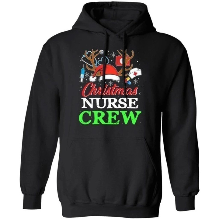 Christmas Hoodie Nurse Crew Reindeer Sweater Xmas Gift Shirt MT10-Bounce Tee