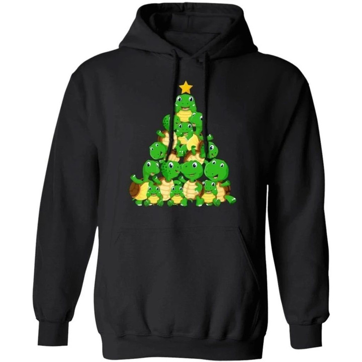 Turtle Christmas Tree Hoodie Funny Xmas Lovely Gift MT10-Bounce Tee