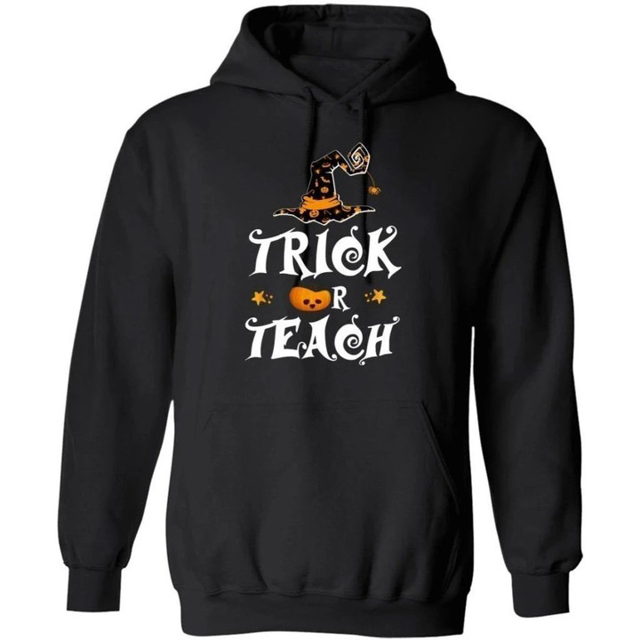 Trick Or Teach Funny Halloween Costume Hoodie For Teacher PT09-Bounce Tee