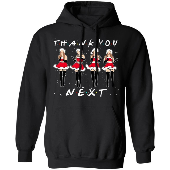 Thank You Next Hoodie Ariana Grande Christmas Funny Xmas Gift For Fans Mt11 Black / S Sweatshirts