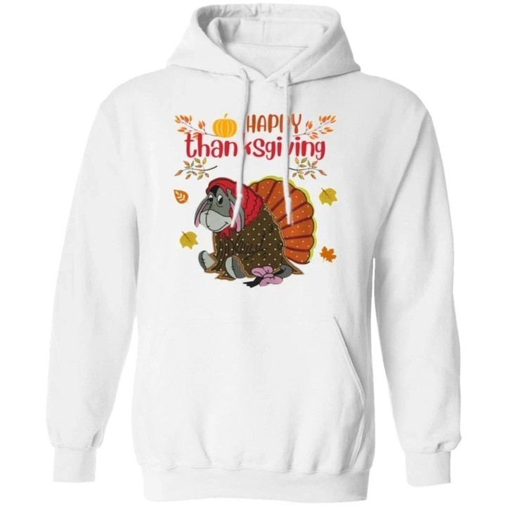 Happy Thanksgiving Eeyore In Turkey Costume Hoodie Funny Gift MT10-Bounce Tee