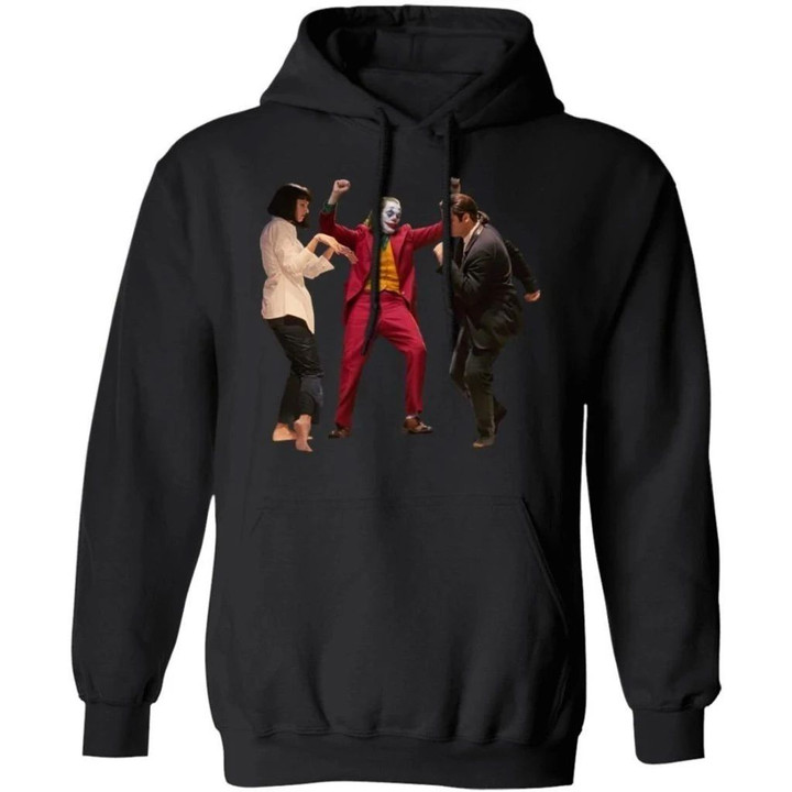 Joker Dancing With Pulp Fiction Characters Funny Hoodie MT10-Bounce Tee