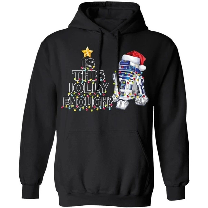 Is This Jolly Enough Star Wars R2-D2 Christmas Hoodie Funny Gift VA10-Bounce Tee